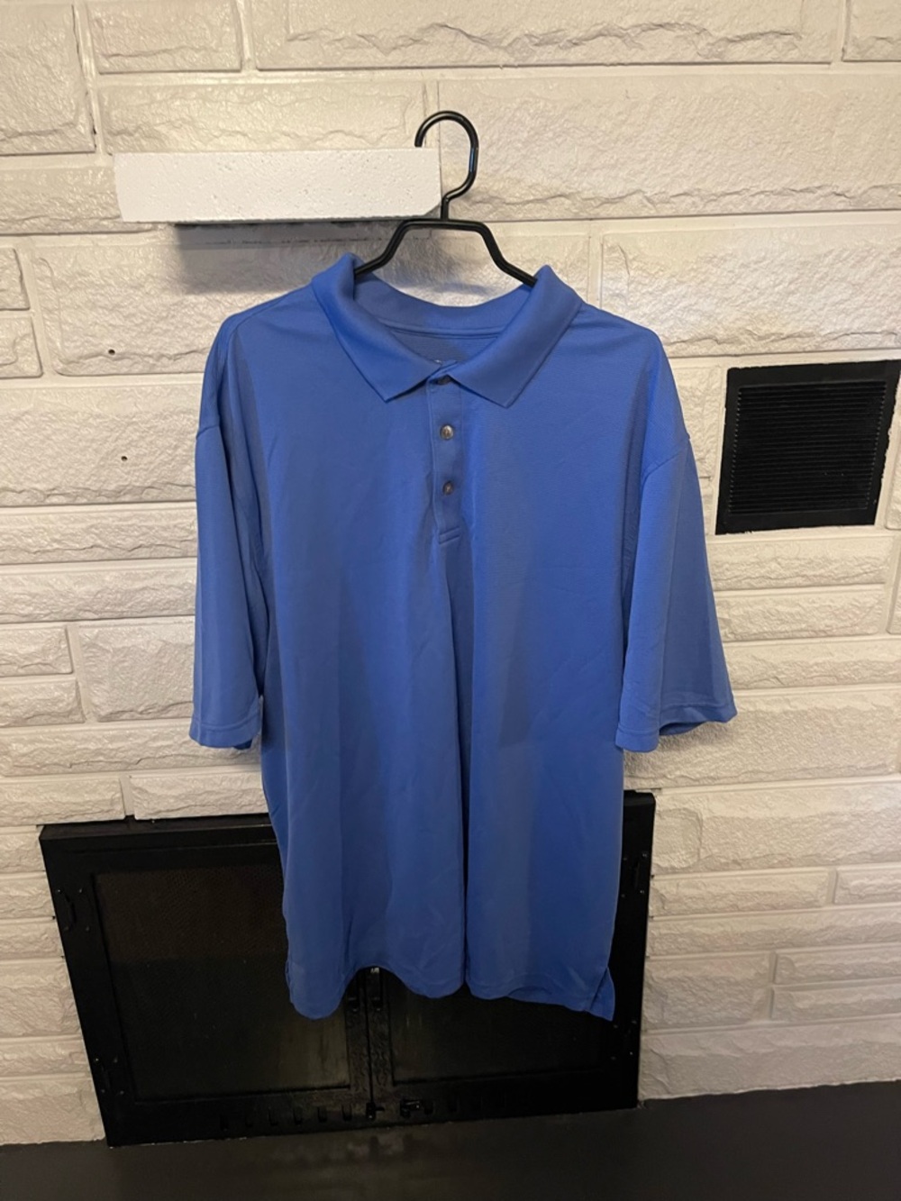 Van Heusen Men's Short-Sleeve Polo in Blue